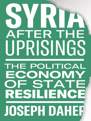cover image of Syria after the Uprisings